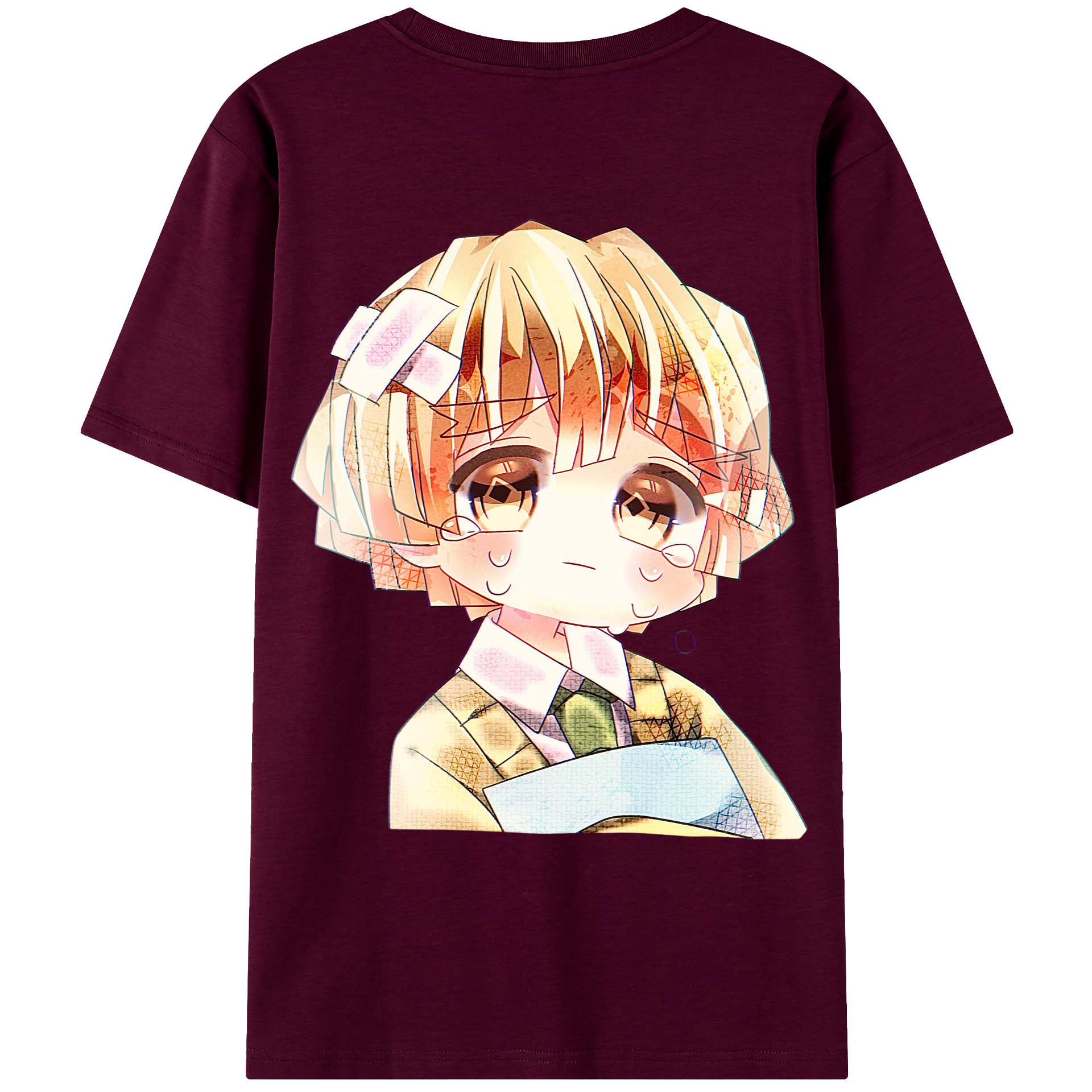 （画像用） 鬼滅の刃（きめつのやいば）我妻 善逸／あがつま ぜんいつ Agatsuma Zenitsu レディース半袖Tシャツ(バックプリント)